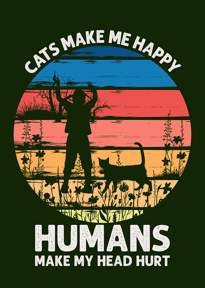 Cats make me happy