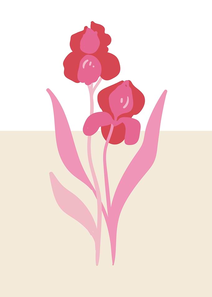 Abstract botanical flower