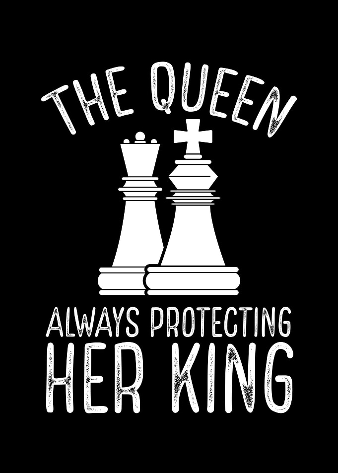 The queen protecting her