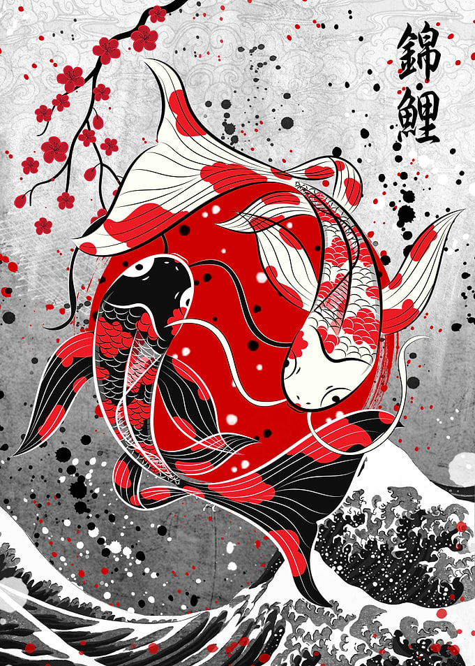 Koi Fish Yin Yang