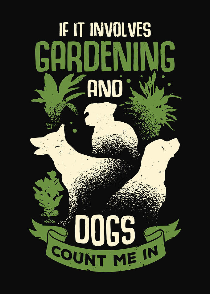 Gardening Dog Lover Design