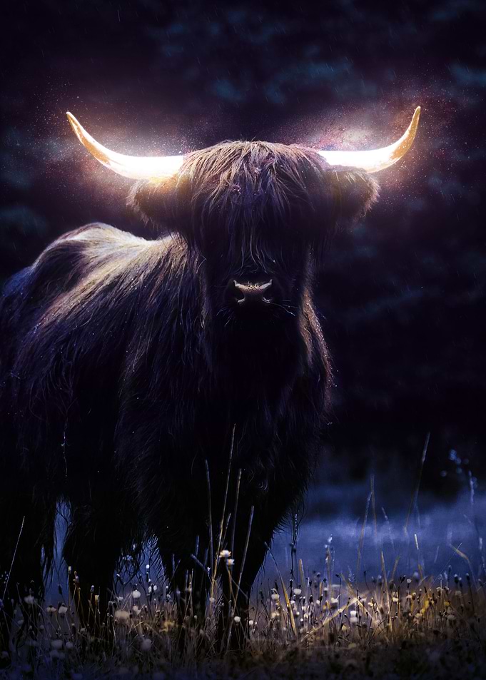 Glowing Bull