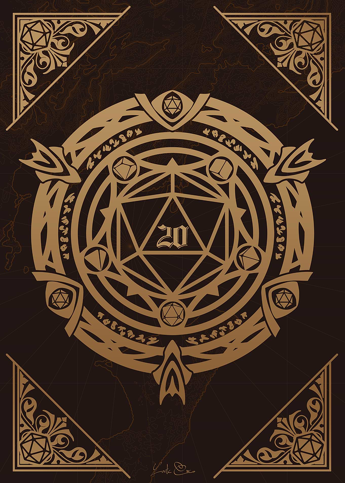 D20 tabletop dice set