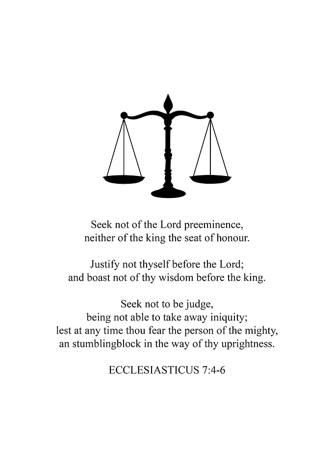 Let God be the judge
