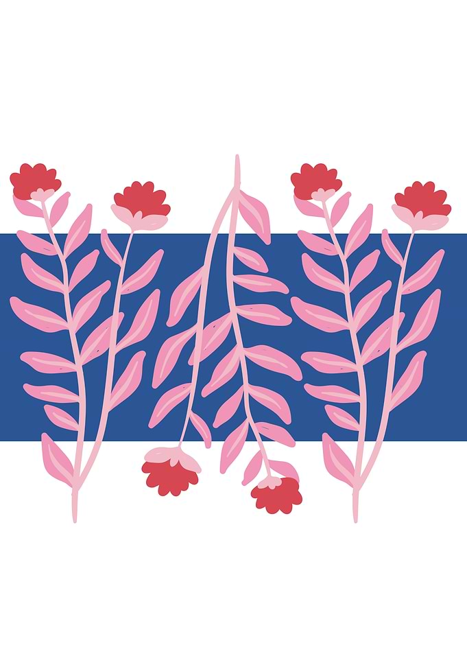 Botanical floral plant art