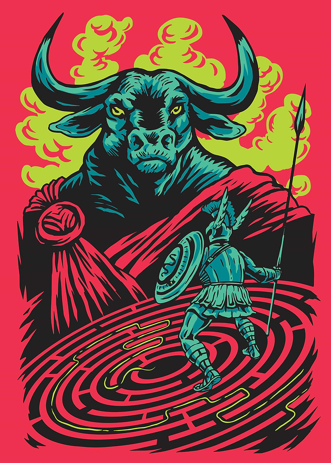 Minotaur monster mythical