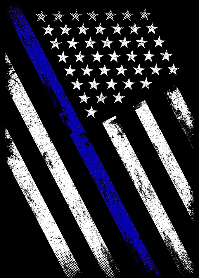 Thin Blue Line Flag