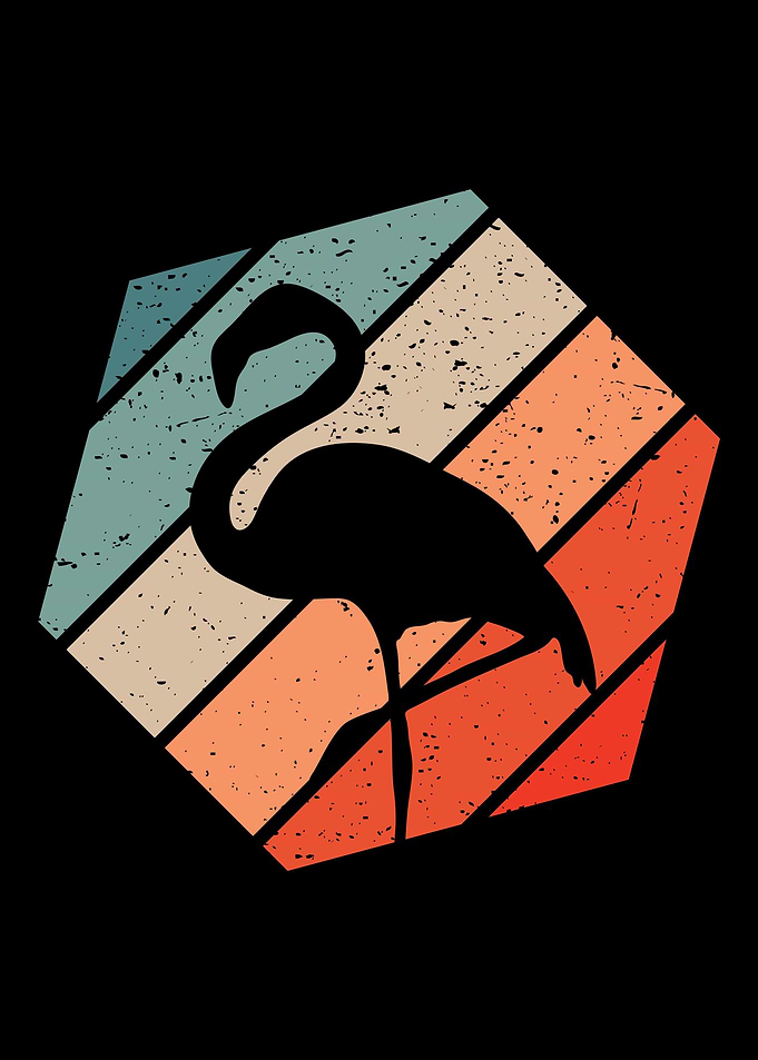 Flamingo Retro Vintage