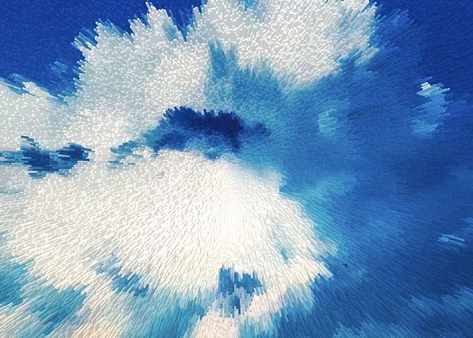 Blue cloudy sky