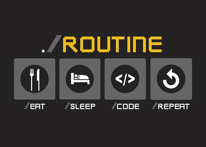 Funny Developer routine