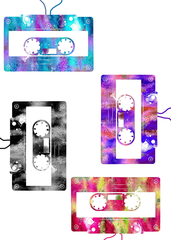 Retro music cassette
