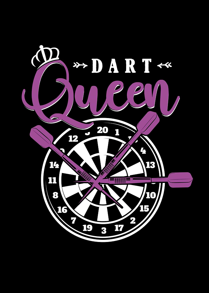 Dart Queen Dartboard Girl