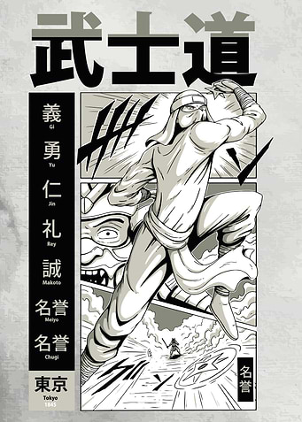 Ninja Samurai Fight Comic