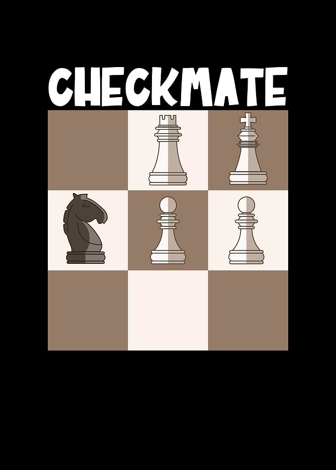 Black horse checkmate the