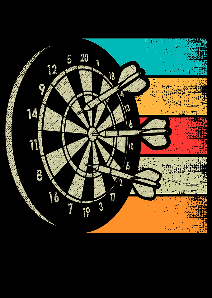 Retro Dartboard Darts