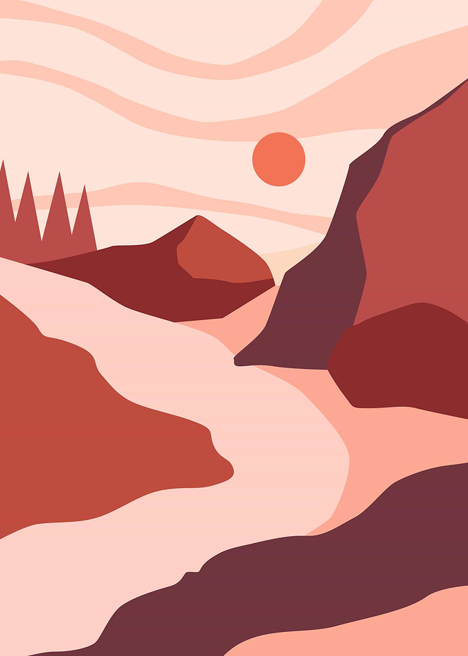 Nature minimal modern art