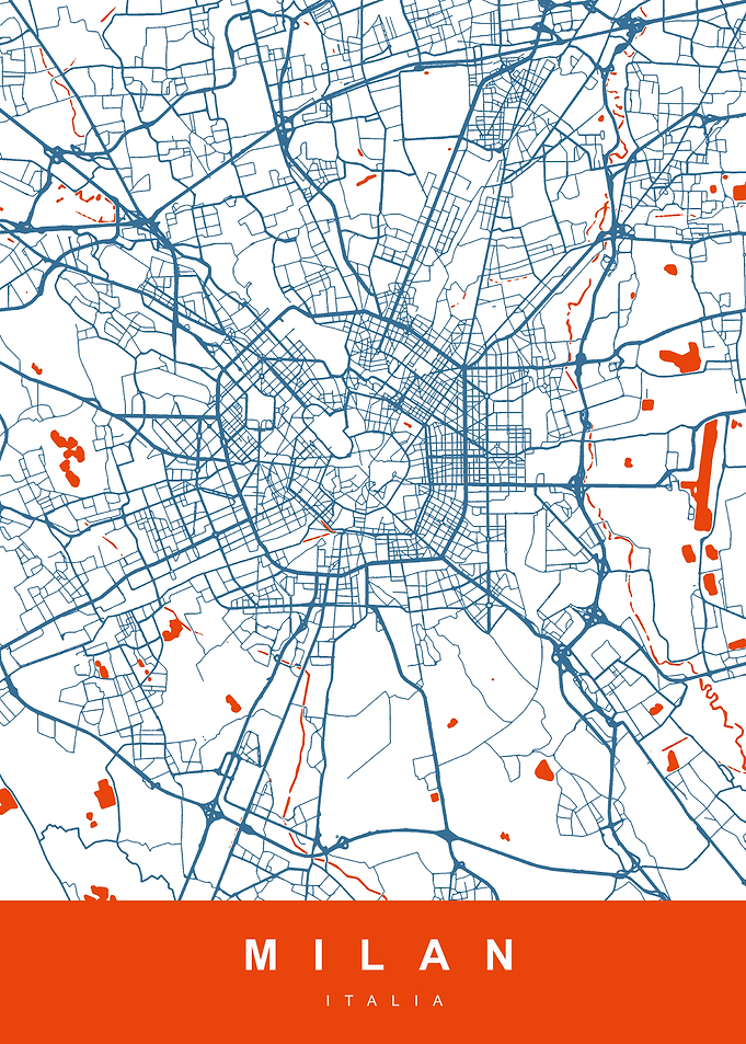 MILAN Map ITALY