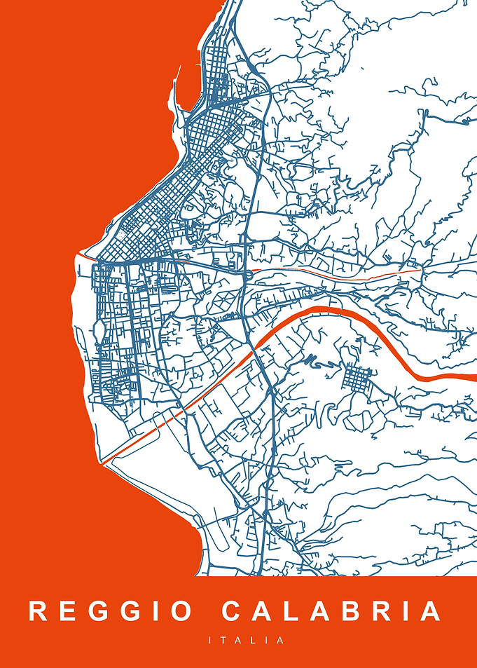 REGGIO CALABRIA Map ITALY