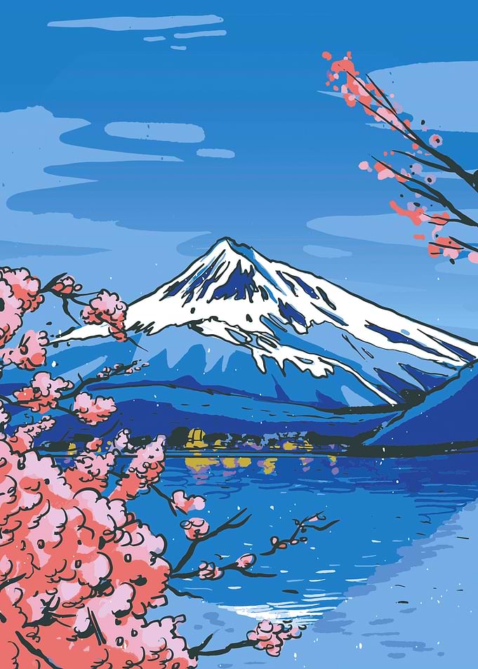 Beautiful Mt fuji sakura