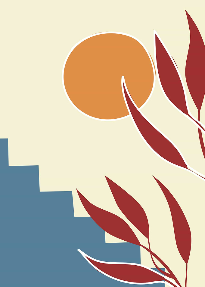 Scandinavian vintage sun