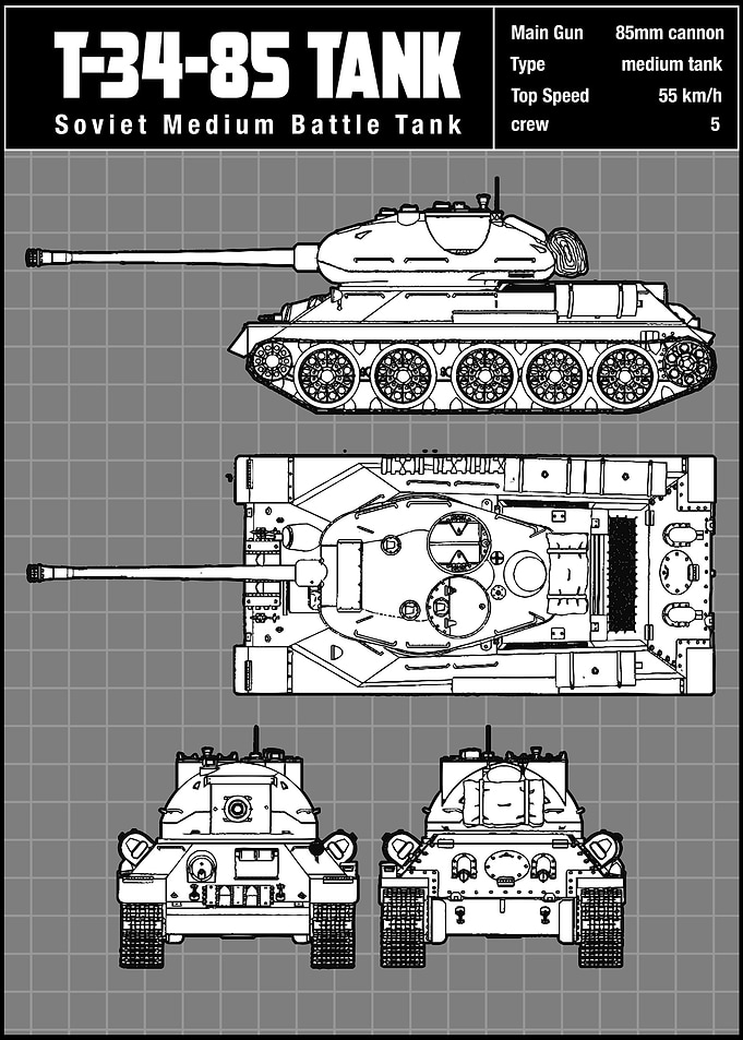 T34 85 TANK
