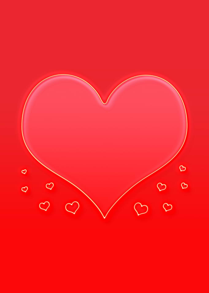 Large red heart