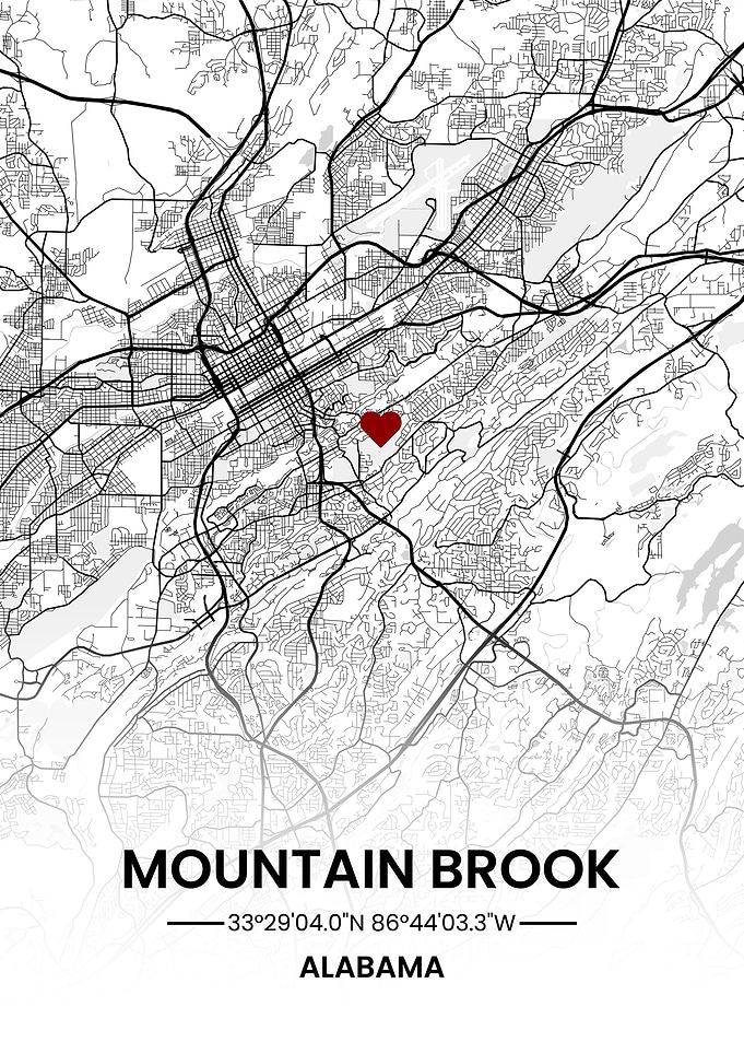Alabama Maps Art