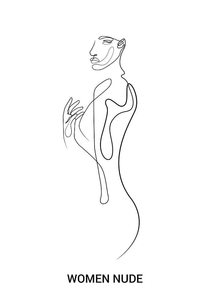 Women One Line Art