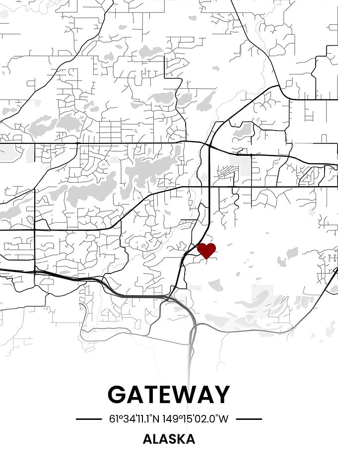 Gateway Alaska Maps Art