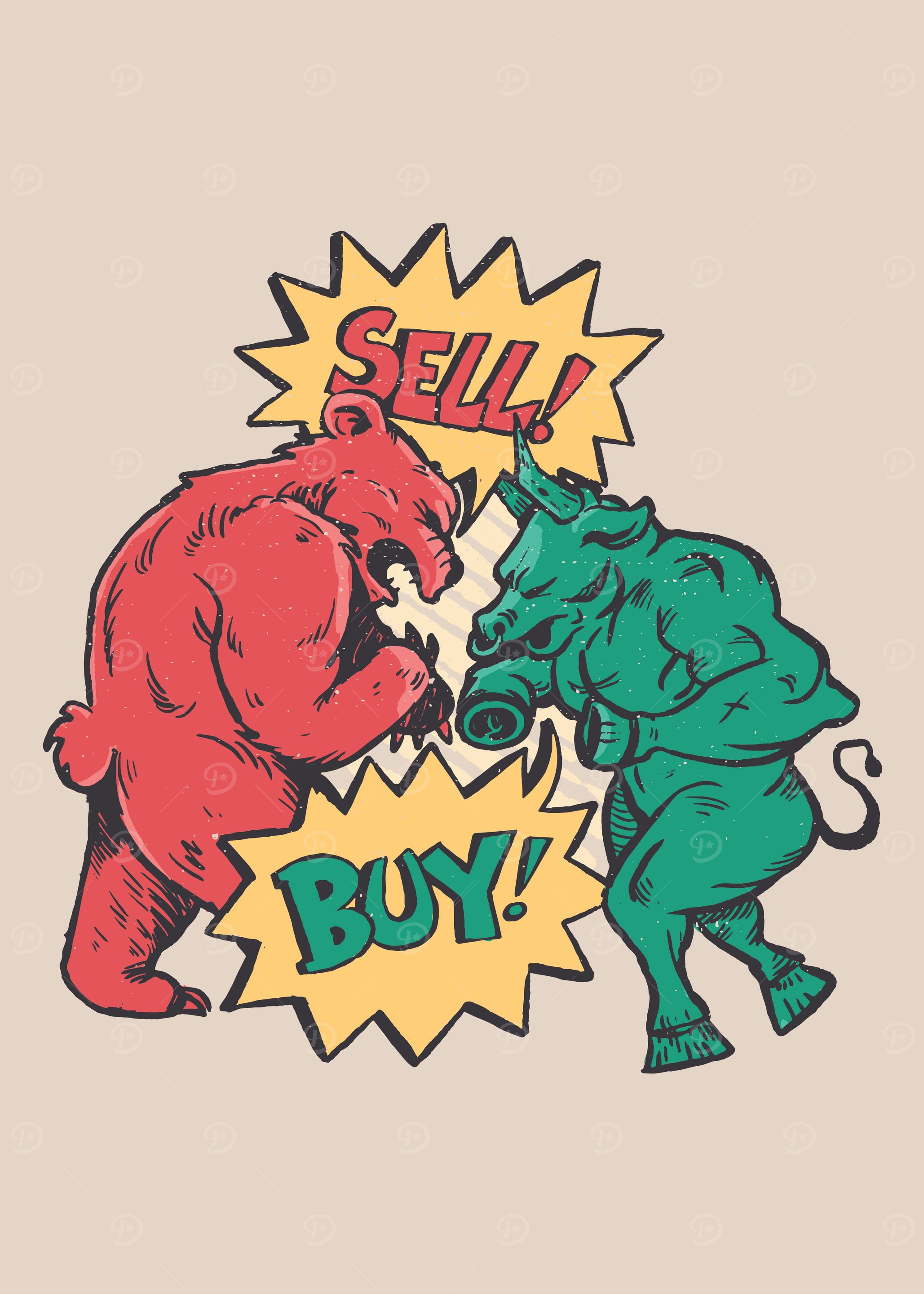 Bull bear stock market