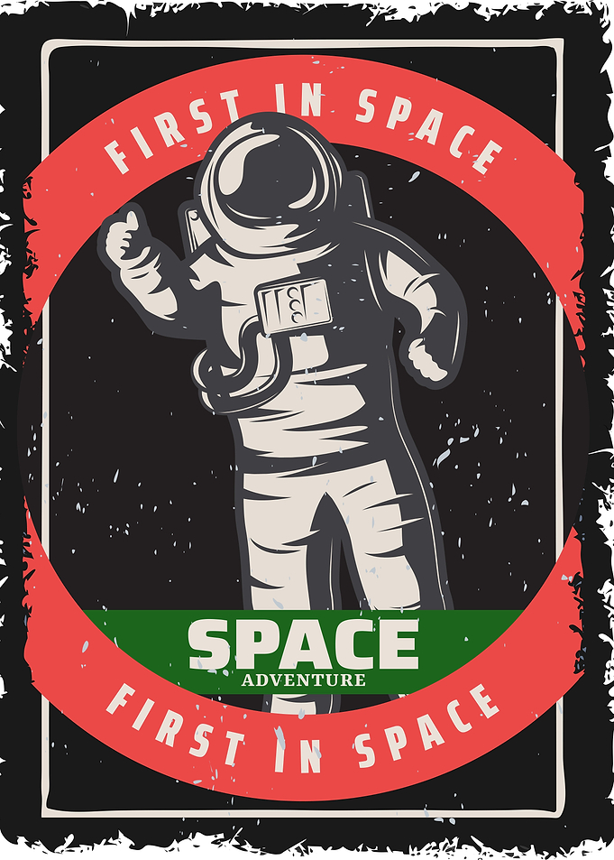 space flat design