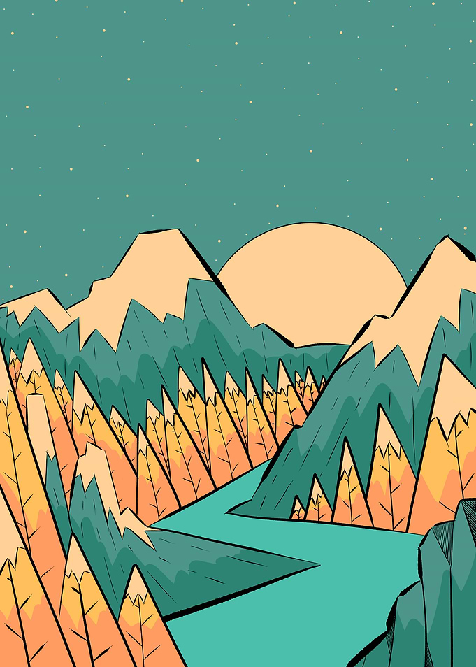 A winter river