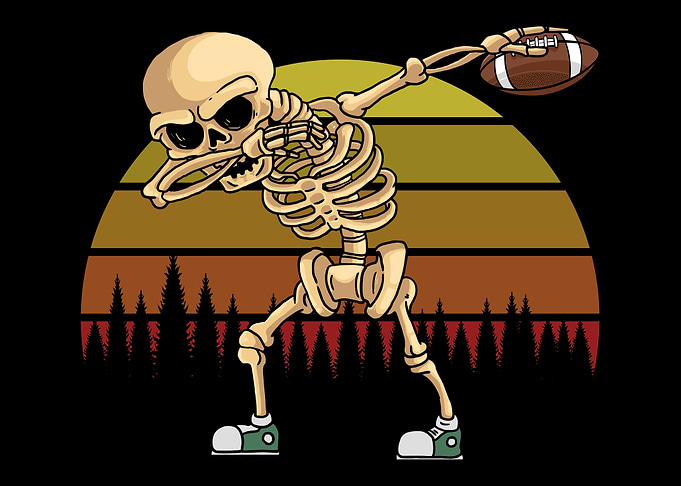 Skeleton American Football