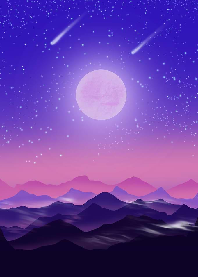 night landscape sky