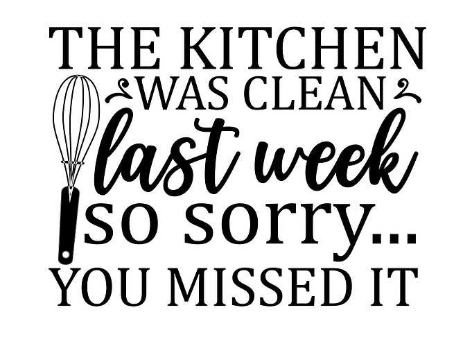 The Kitchen Was Clean