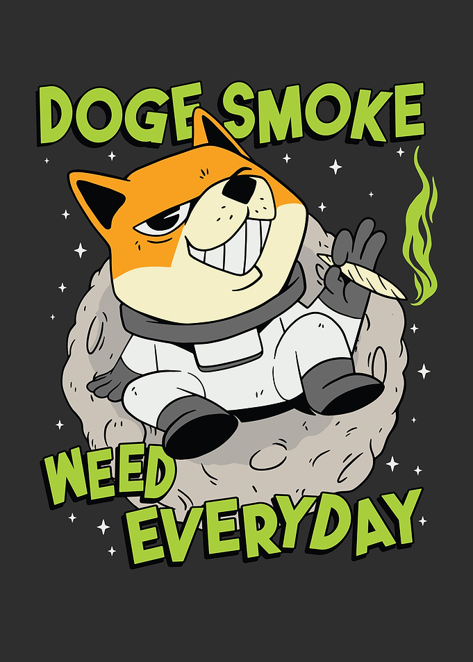 Funny doge smoke