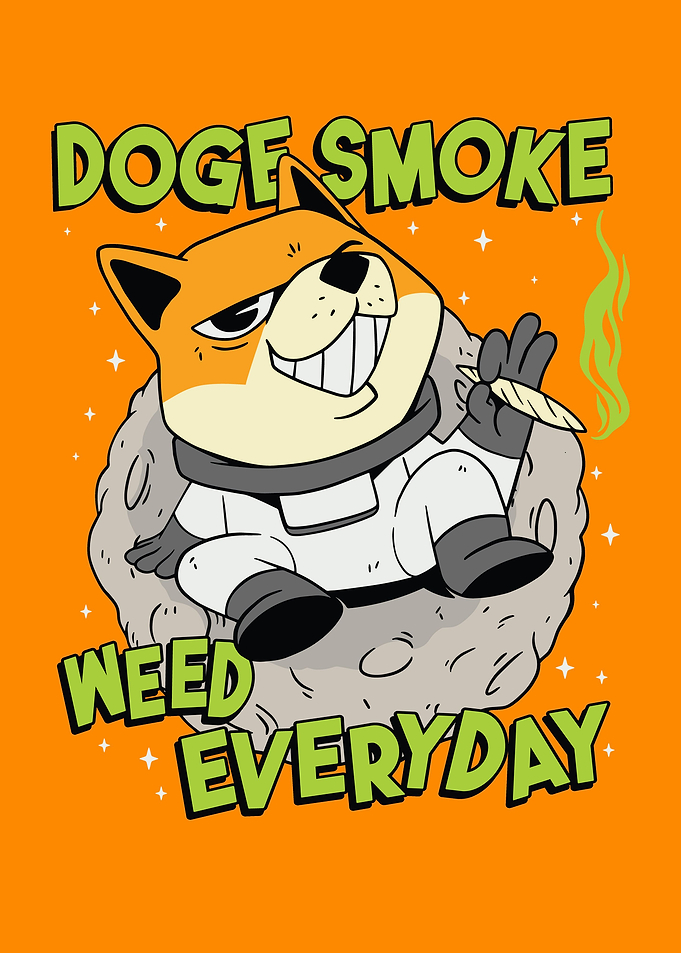 Funny doge coin