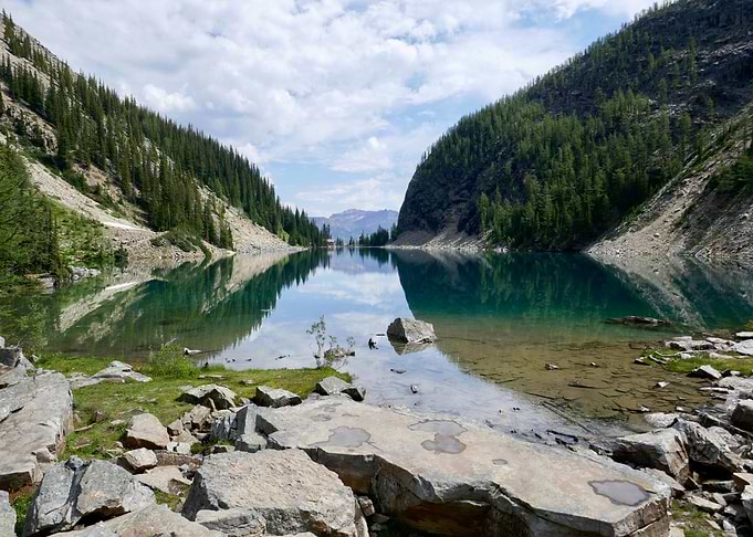 Mountains by Lake Nature