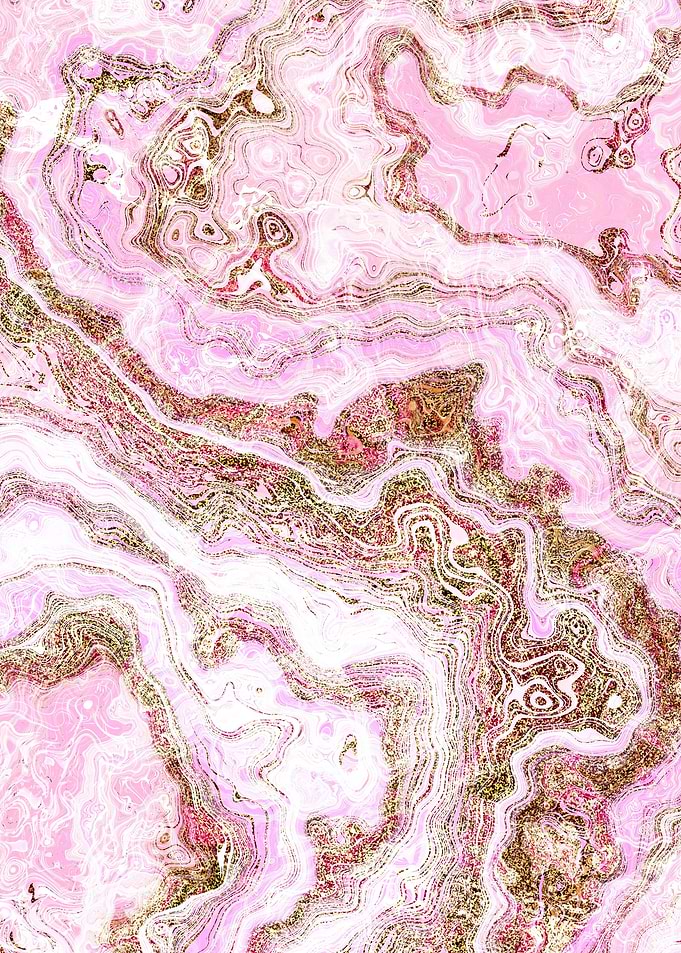 Pink Gold Marble 13