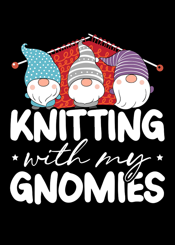 Knitting With My Gnomies