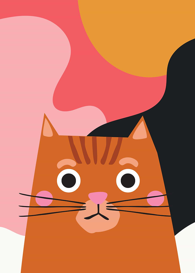 Cute Brown Cat Peep