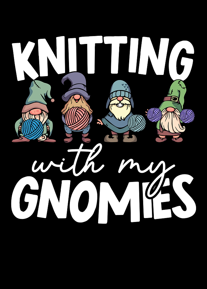 Knitting With My Gnomies