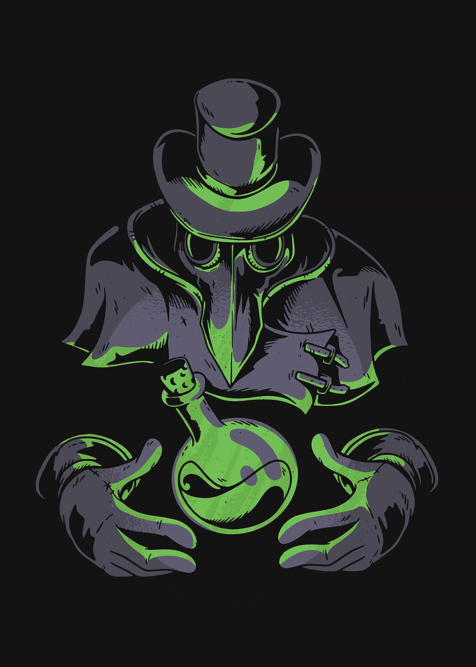 Plague Doctor Flask