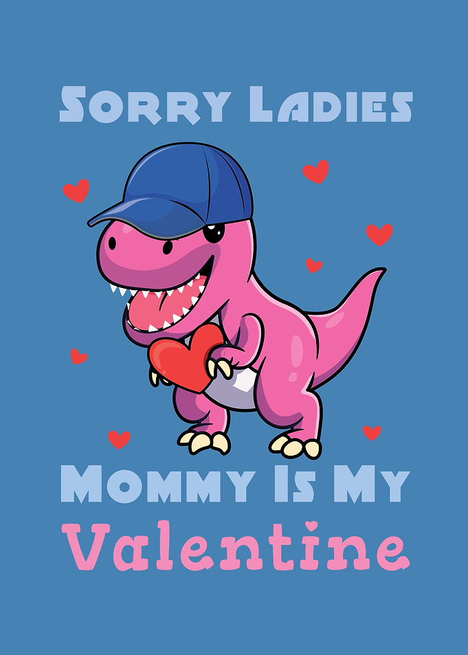 Cute Kawaii Dinosaur Mommy