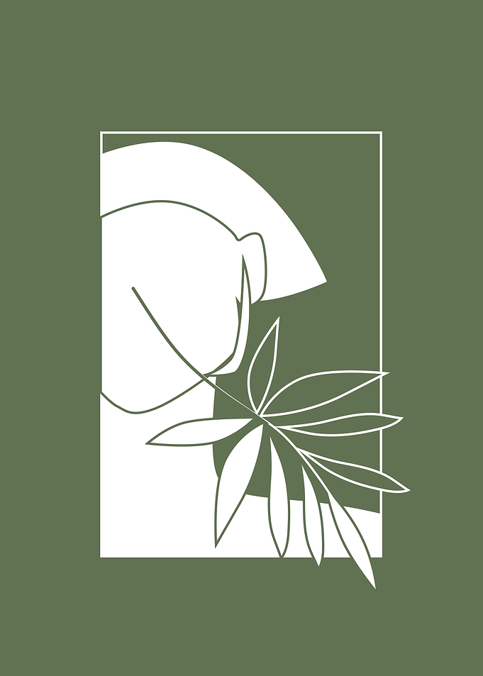 Abstract botanical leaf