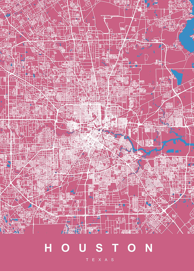 HOUSTON Map TEXAS