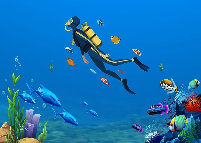 Underwater World Diver