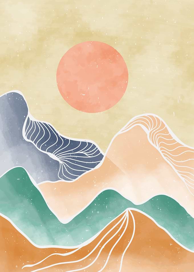 ABSTRACT MOUNTAIN ART