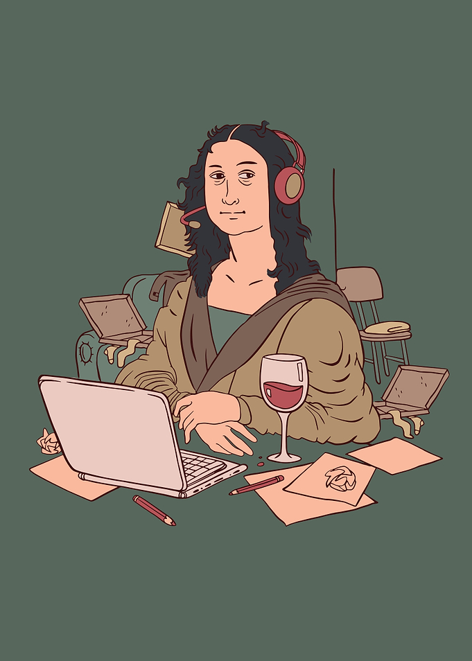 Home office Mona Lisa
