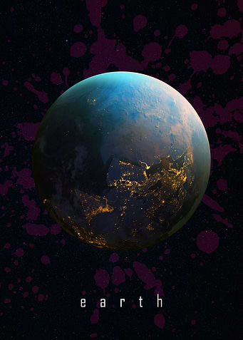 Planet Earth artsy